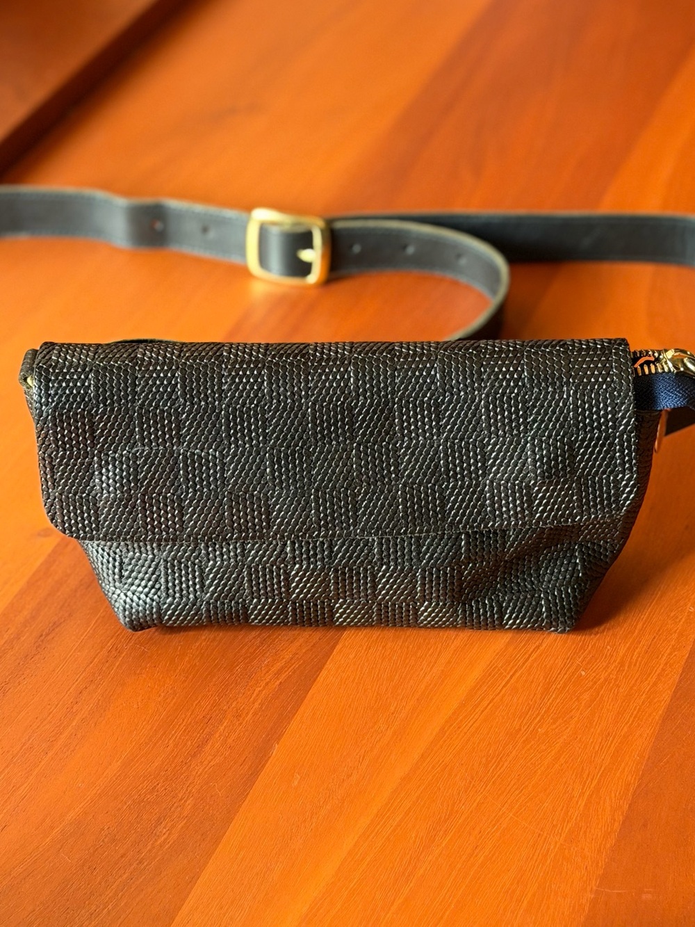 Clare V Gustav Black Honolulu Crossbody & Belt Bag